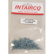 Intairco Servo Screws - No2 x 9/16" (2mm x 13.5mm)
