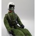 Warbirds Pilots Helicopter Pilot, Green with White Helmet - 1:4.5 - 1:4 Scale (15"/375mm)